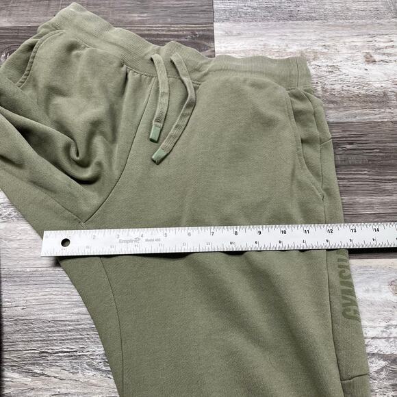 Gymshark Restore Joggers Desert Sage Green Mens M Training Tapered Leg Sweatpant - Picture 9 of 12